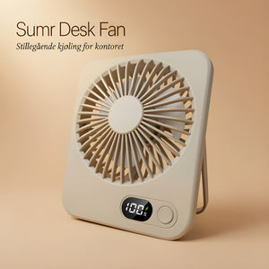 Sumr Desk Fan beige khaki i bruk